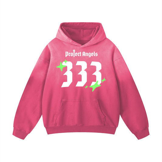PINK 333 OVERSIZED HOODIE